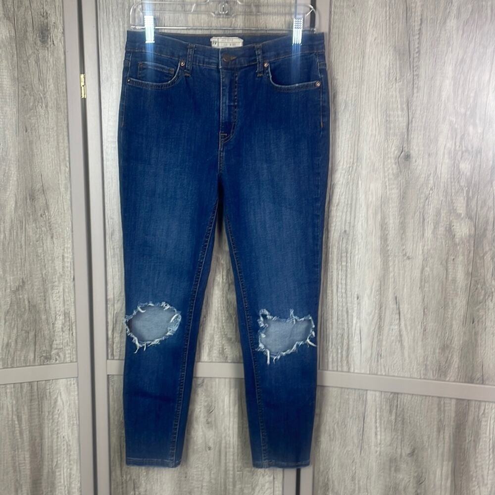 Free People distressed skinny ankle jeans women's 30S